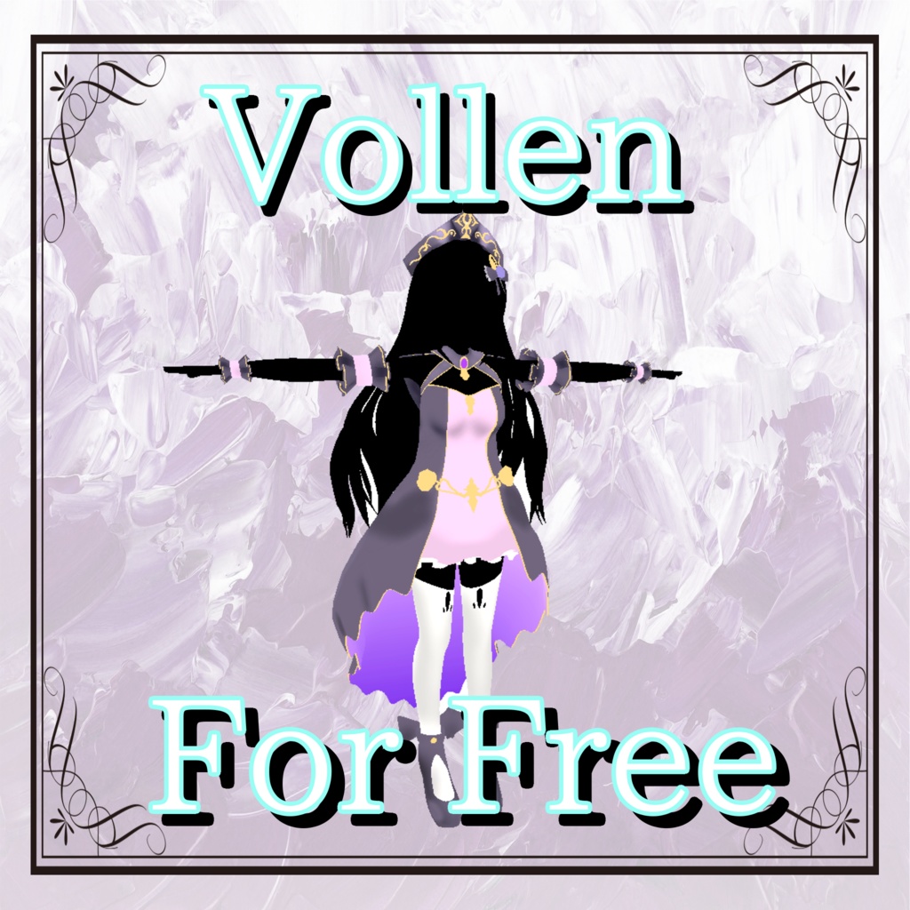 (無料版あり)オリジナル3Dモデル【Vollen】(Quest版プレハブあり)
