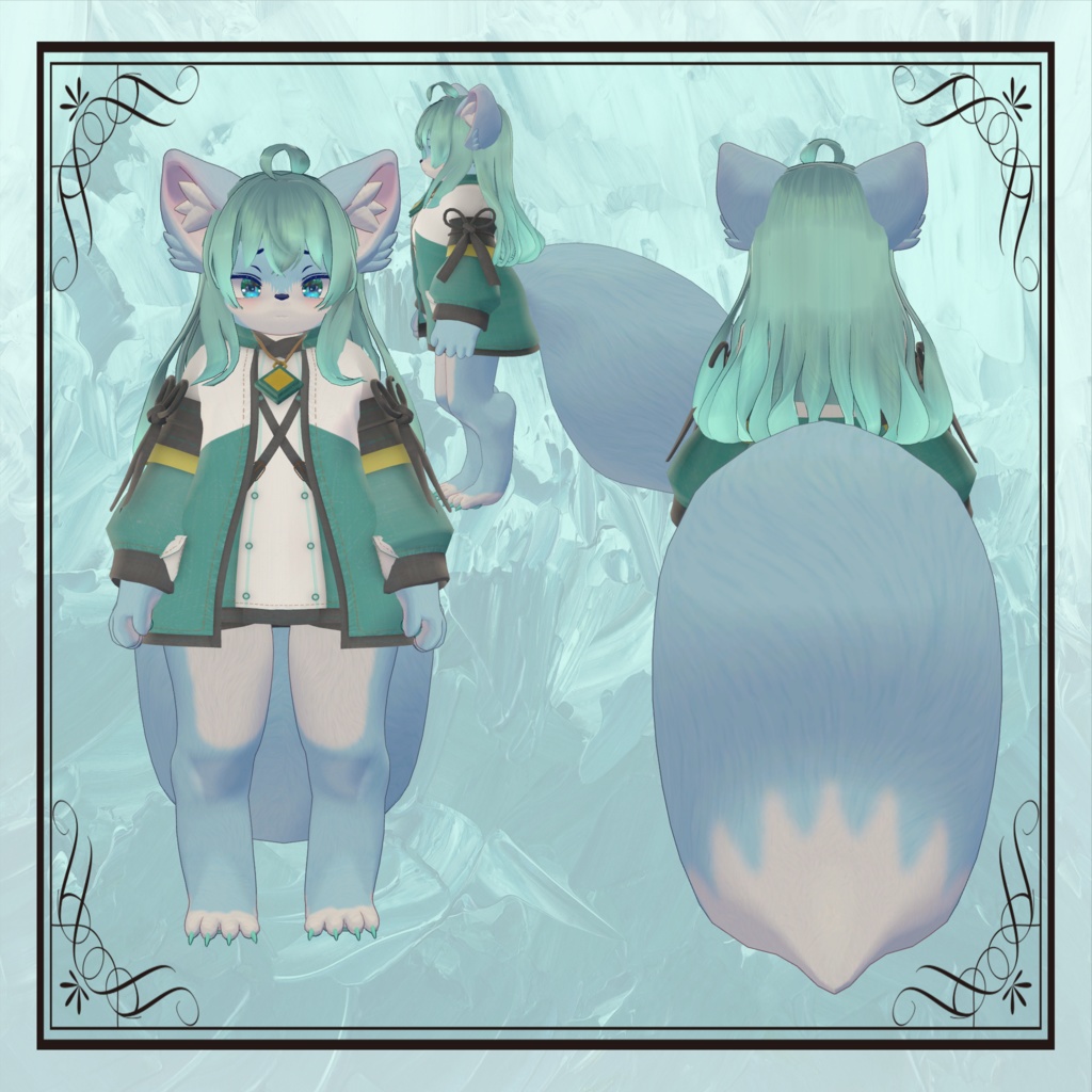 オリジナル3Dモデル【SilFes】(Quest版プレハブあり)