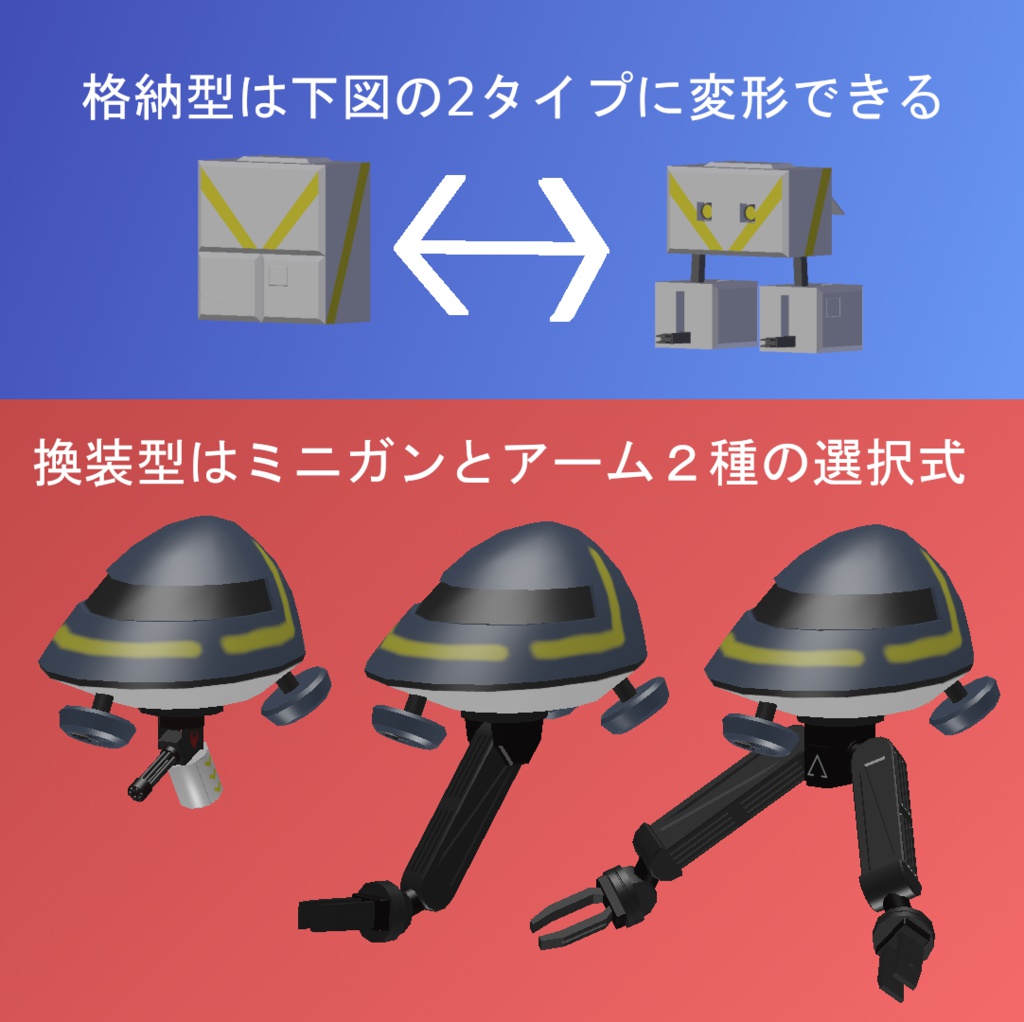 自立駆動形サブアーム