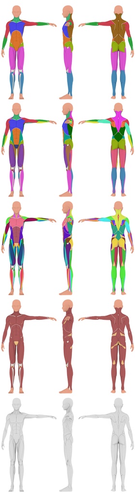 【クリップスタジオ】デッサン人形_男性セット