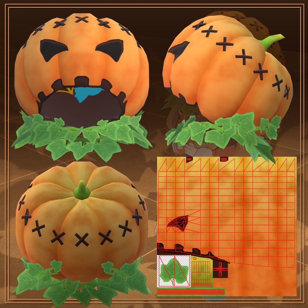 パンプキンランプ【まめひなたグッズ】