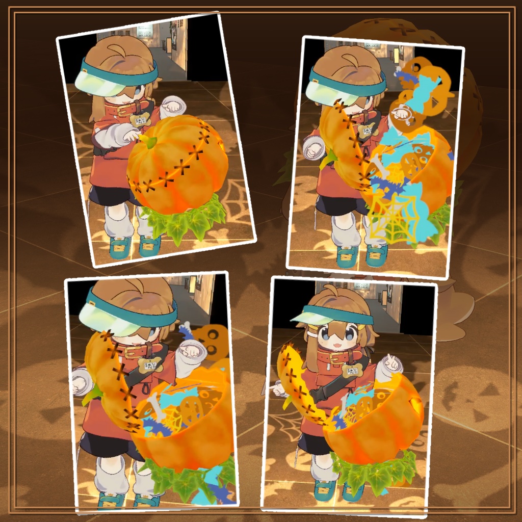 パンプキンランプ【まめひなたグッズ】