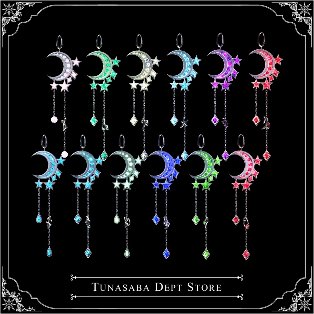 誕生石付き星座ピアス / ZodiacEarrings