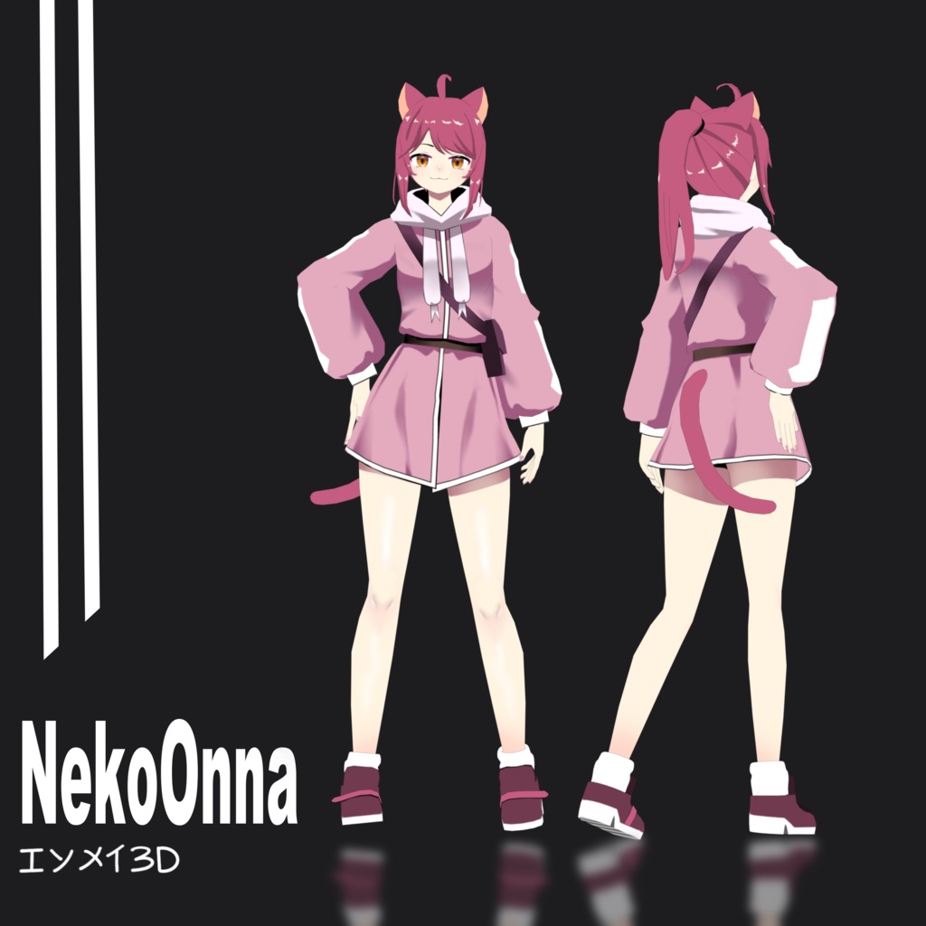 Neko Onna 3Dモデル ver 1.01