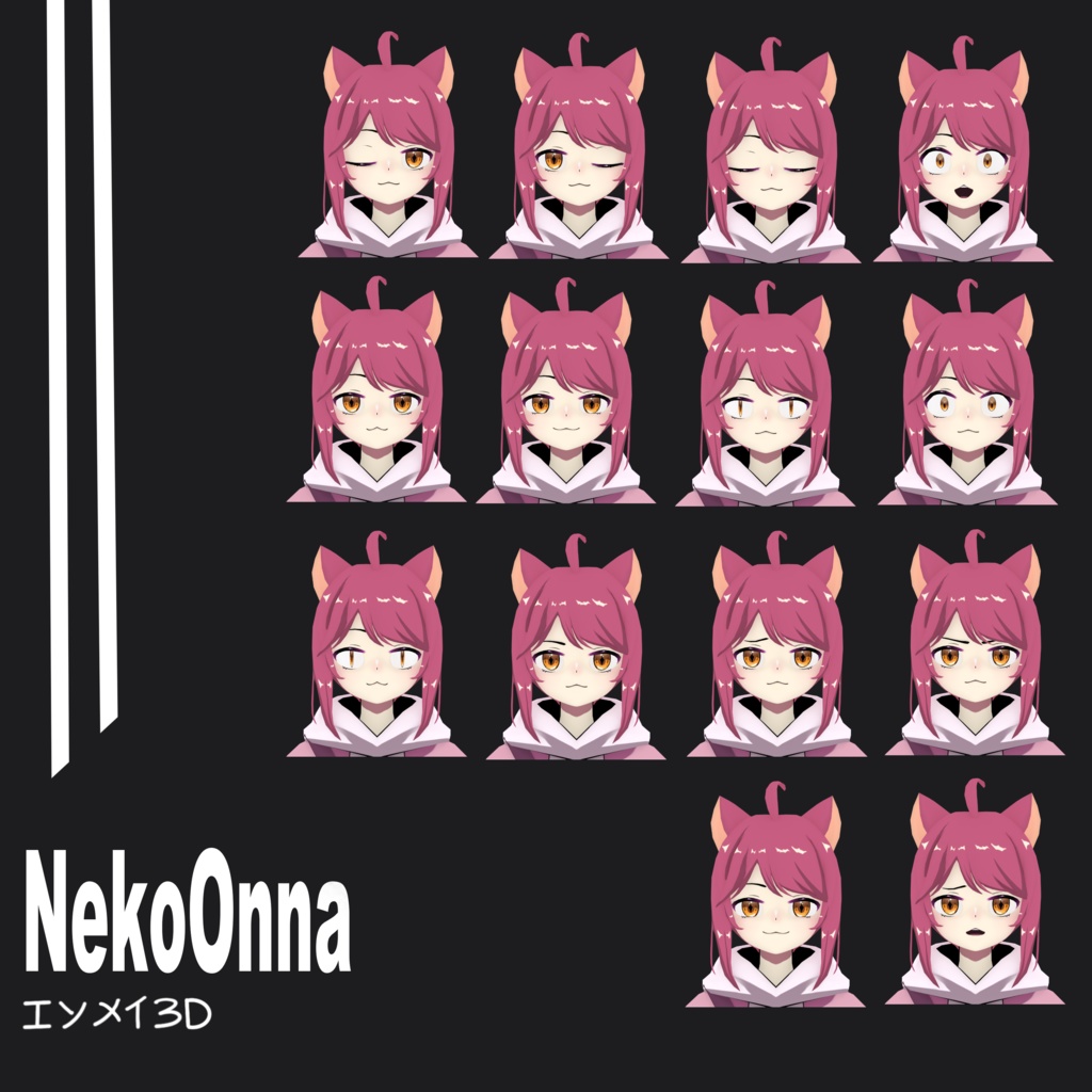 Neko Onna 3Dモデル ver 1.01