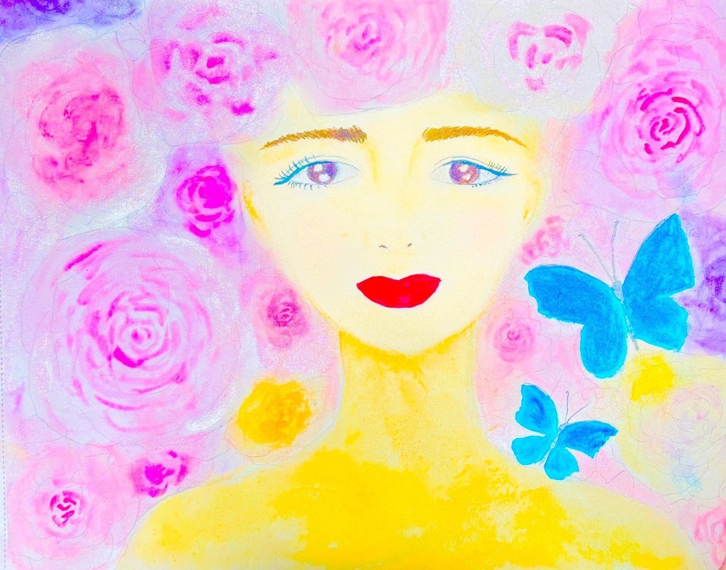 The Blue Butterfly Goddess – Blooming Light