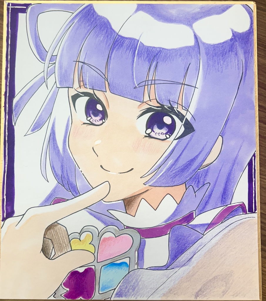 氷上スミレ(色紙)