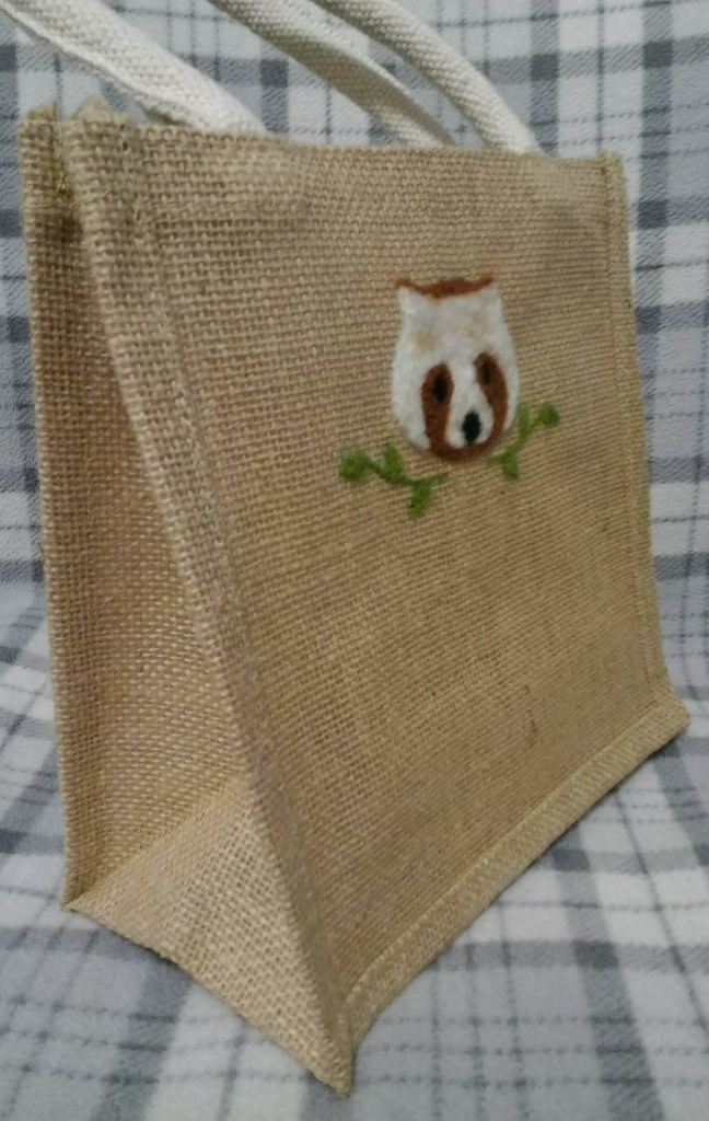 ニードルフェルティングトートバッグ(ジュート)