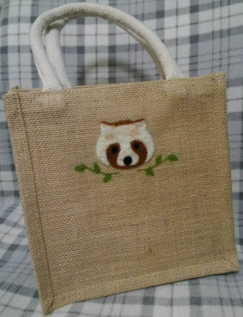 ニードルフェルティングトートバッグ(ジュート)