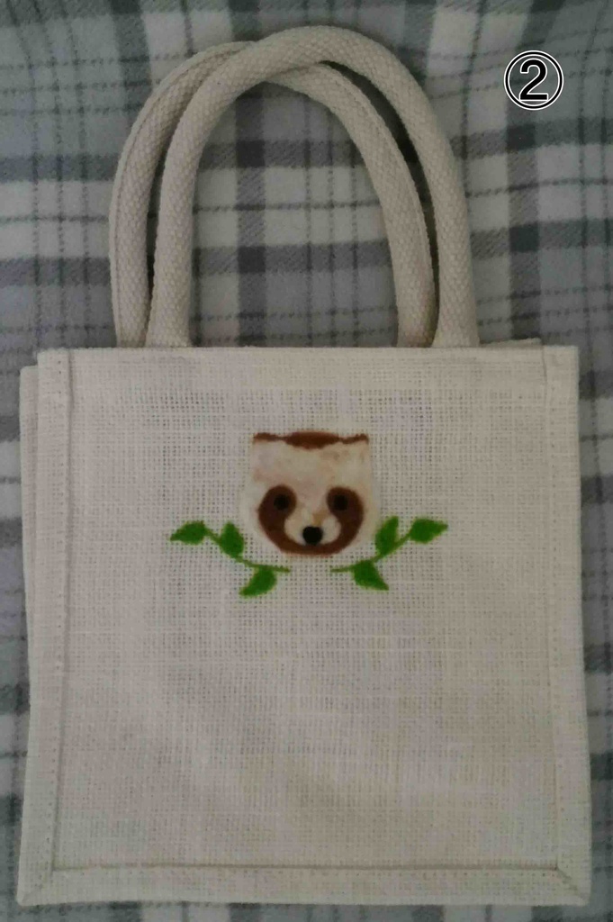 ニードルフェルティングトートバッグ(ジュート)