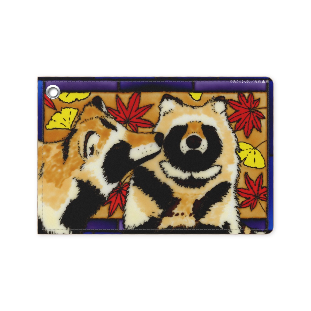 ステンドたぬ パスケース