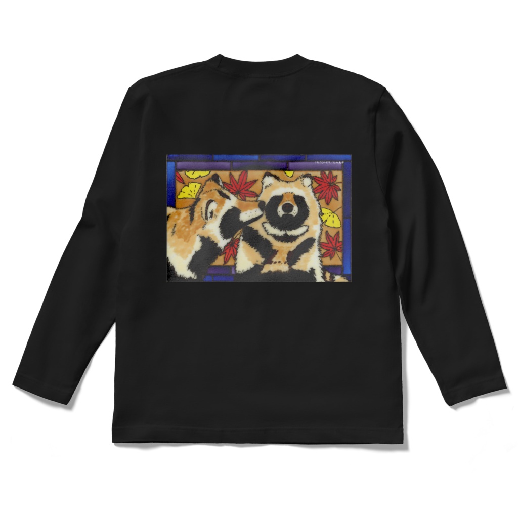 ステンドたぬ ロングスリーブTシャツ