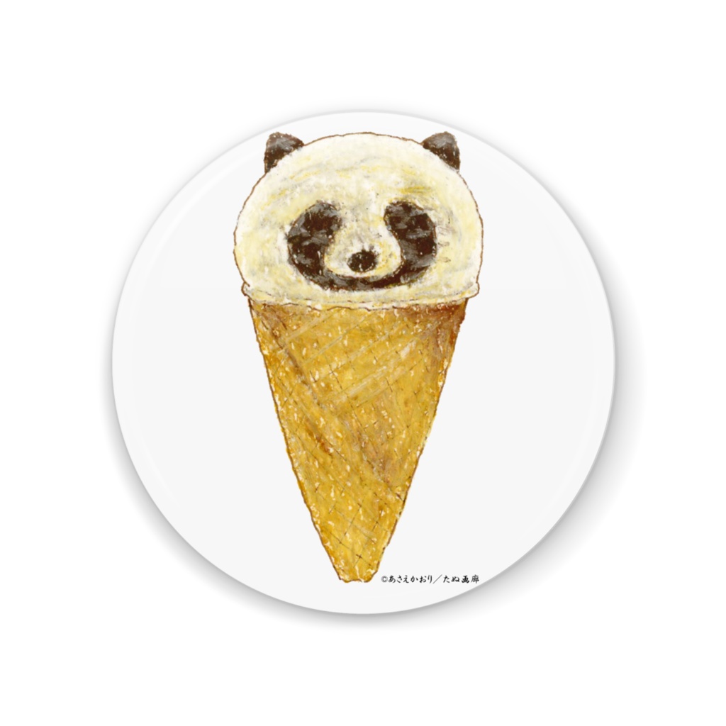 たぬあいす 缶ミラー