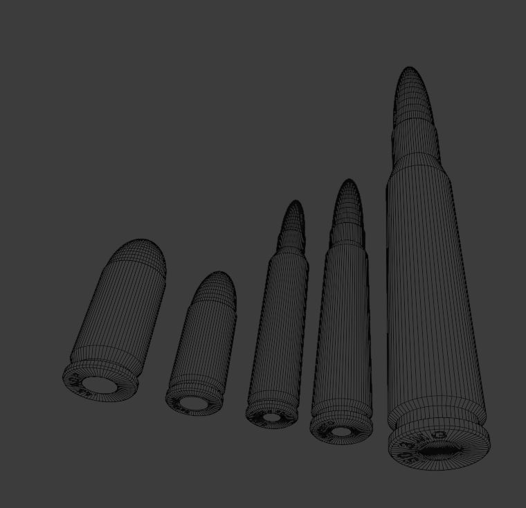 米軍採用弾丸(実寸)for 3Dプリント