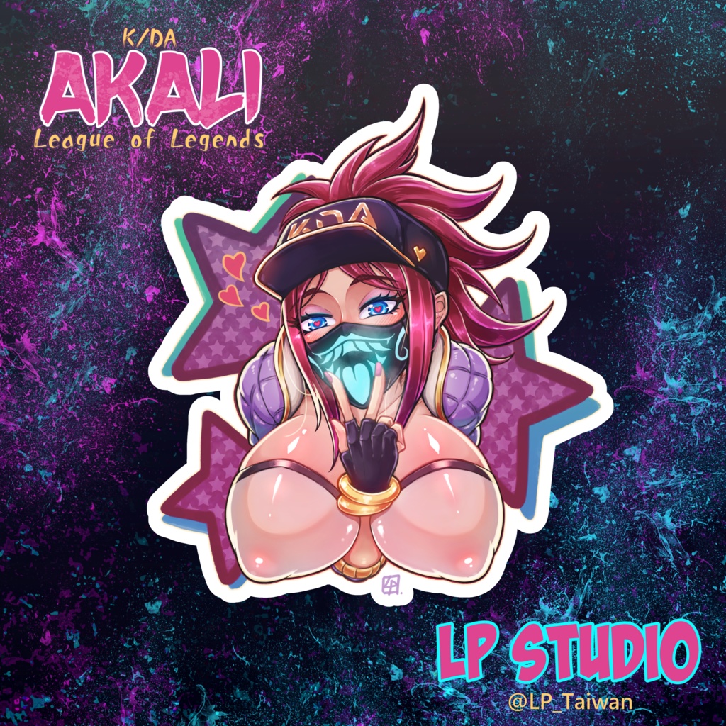 K/DA Akali Sticker! B