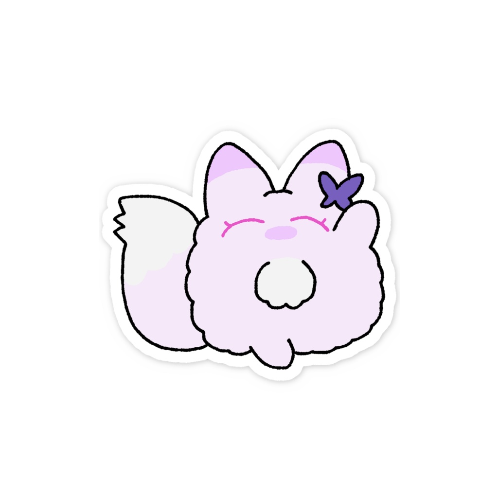 けもしらんスマホステッカー