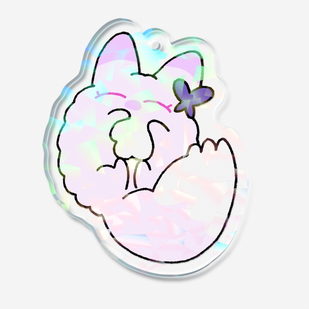 けもしらんホログラムアクリルキーホルダー