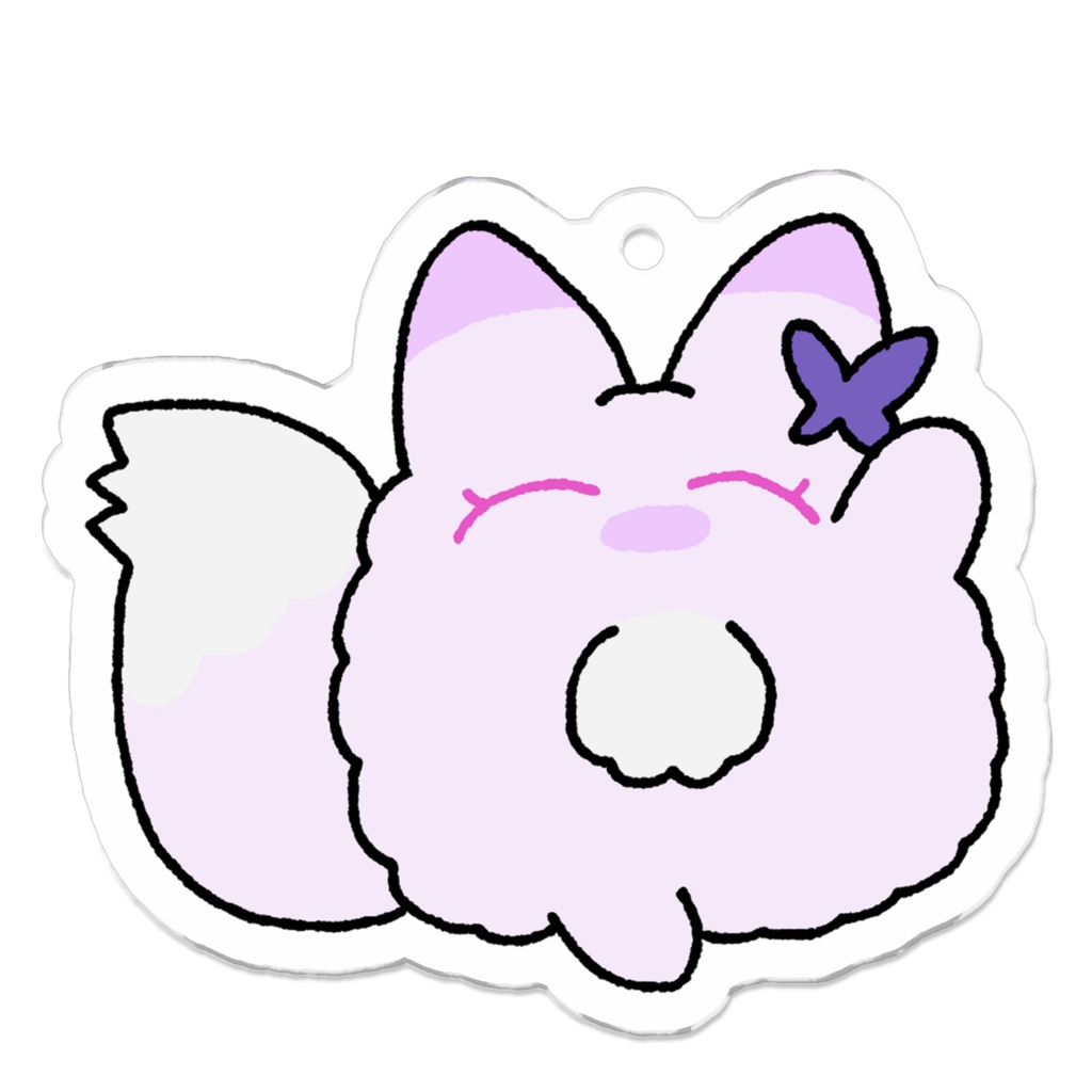 けもしらんアクリルキーホルダー