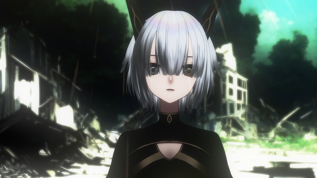 【汎用モデル】荒廃した世界に生きる中性的なアンドロイドSAIKA