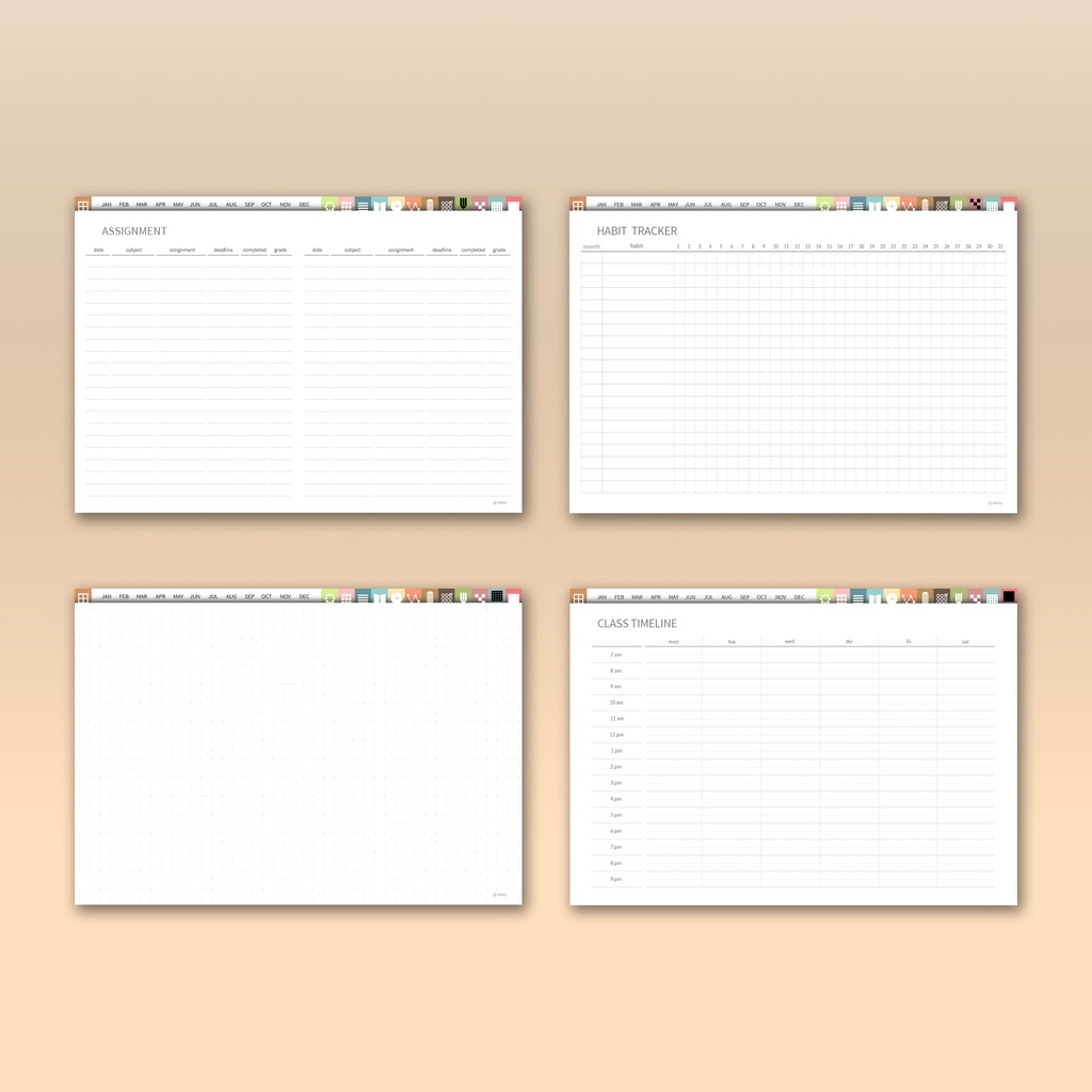 日付フリー学習プランナー NO.04