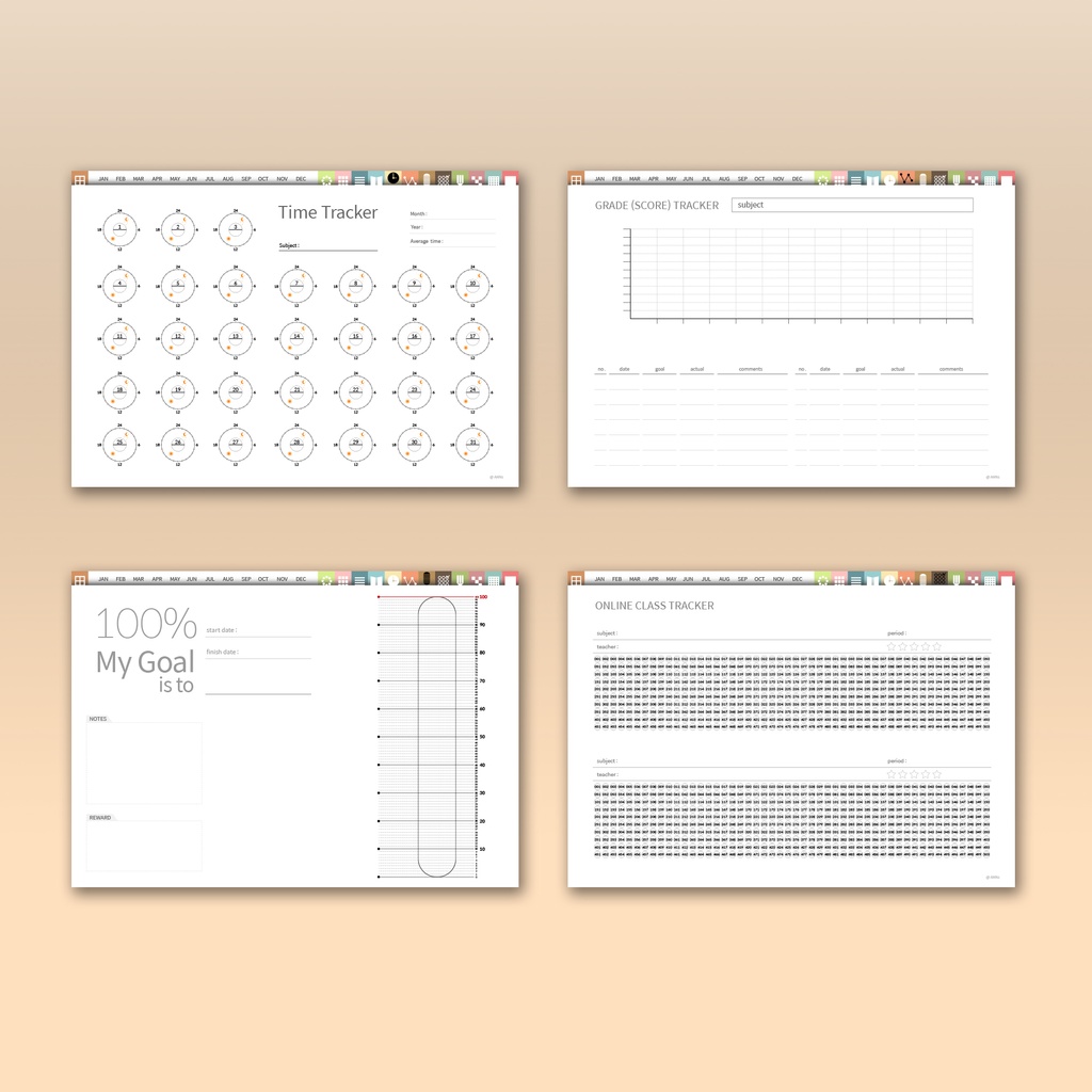 日付フリー学習プランナー NO.04