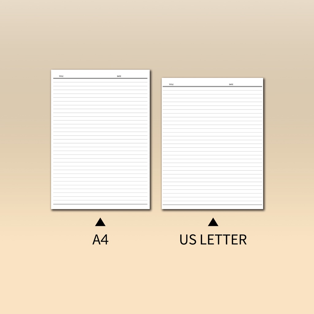 デジタルノート用ペーパーテンプレート(縦+横)NO.08