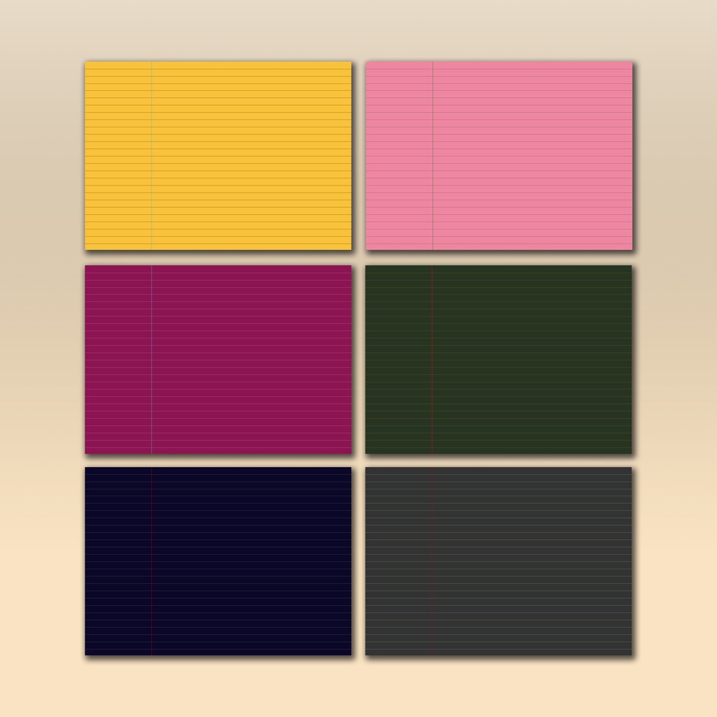 デジタルノート用ペーパーテンプレート(縦+横)NO.08