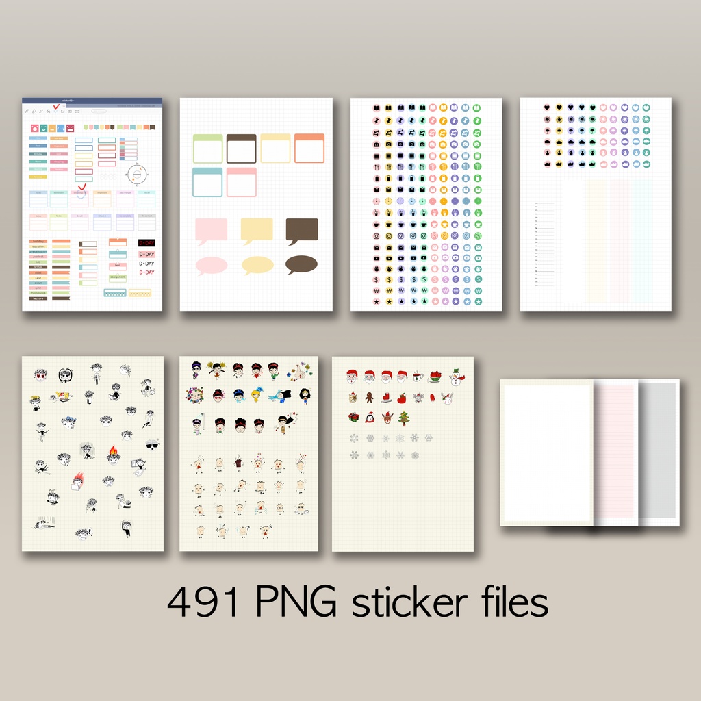 日付なしデジタルプランナー ホワイト NO.09