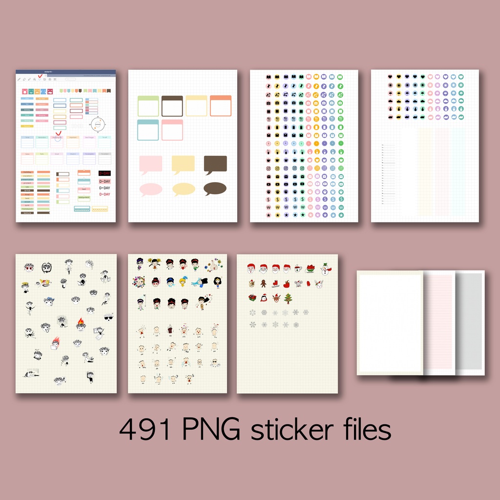 日付なしデジタルプランナー ピンク NO.10