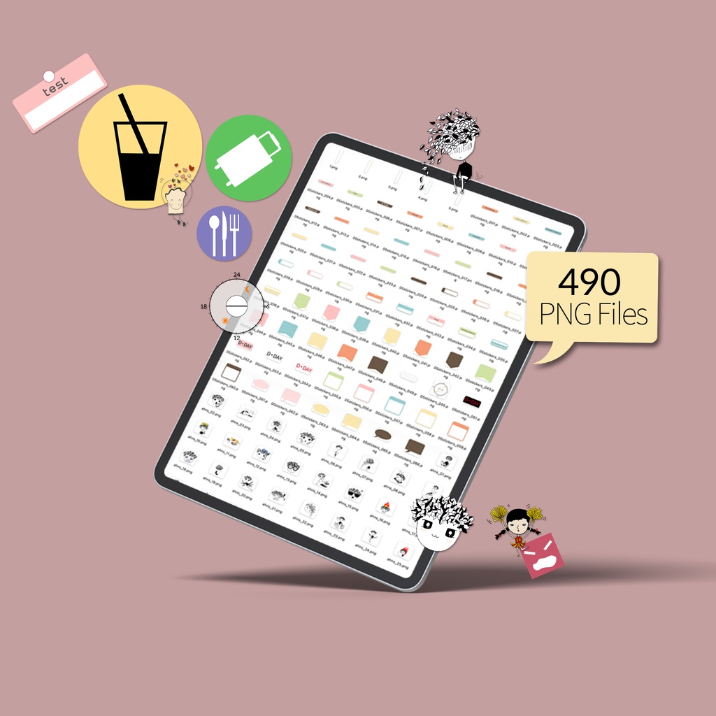 日付なしデジタルプランナー ピンク NO.10