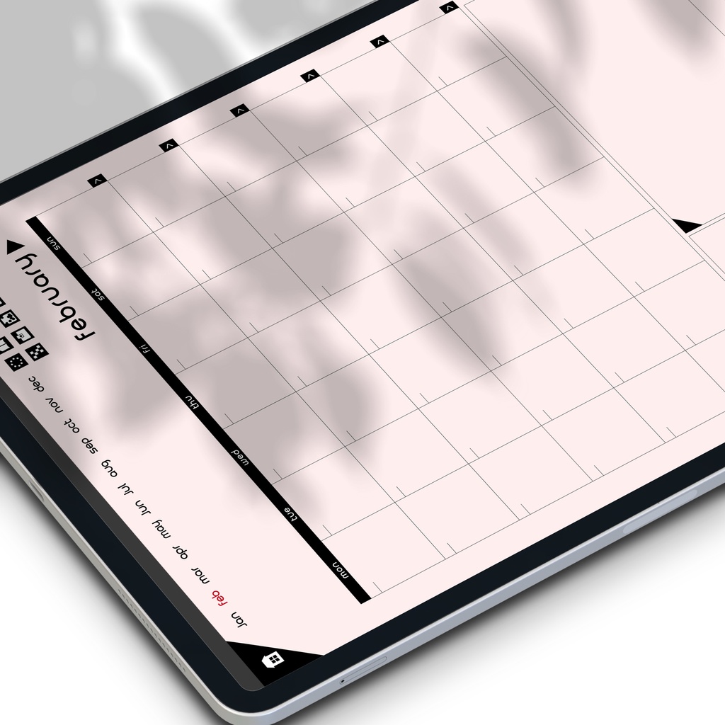 日付なしデジタルプランナー ピンク NO.10