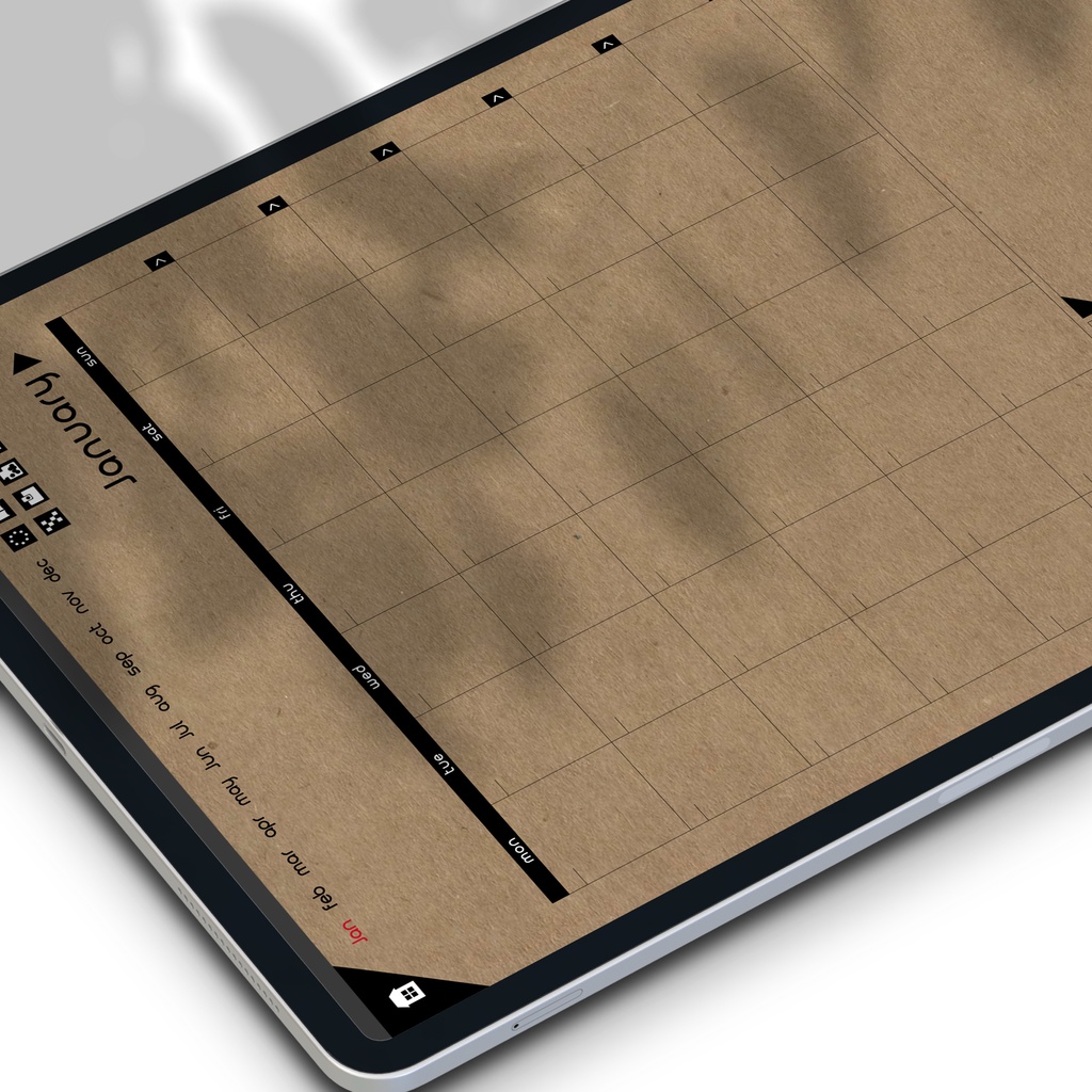 日付なしデジタルプランナー(クラフト) NO.11