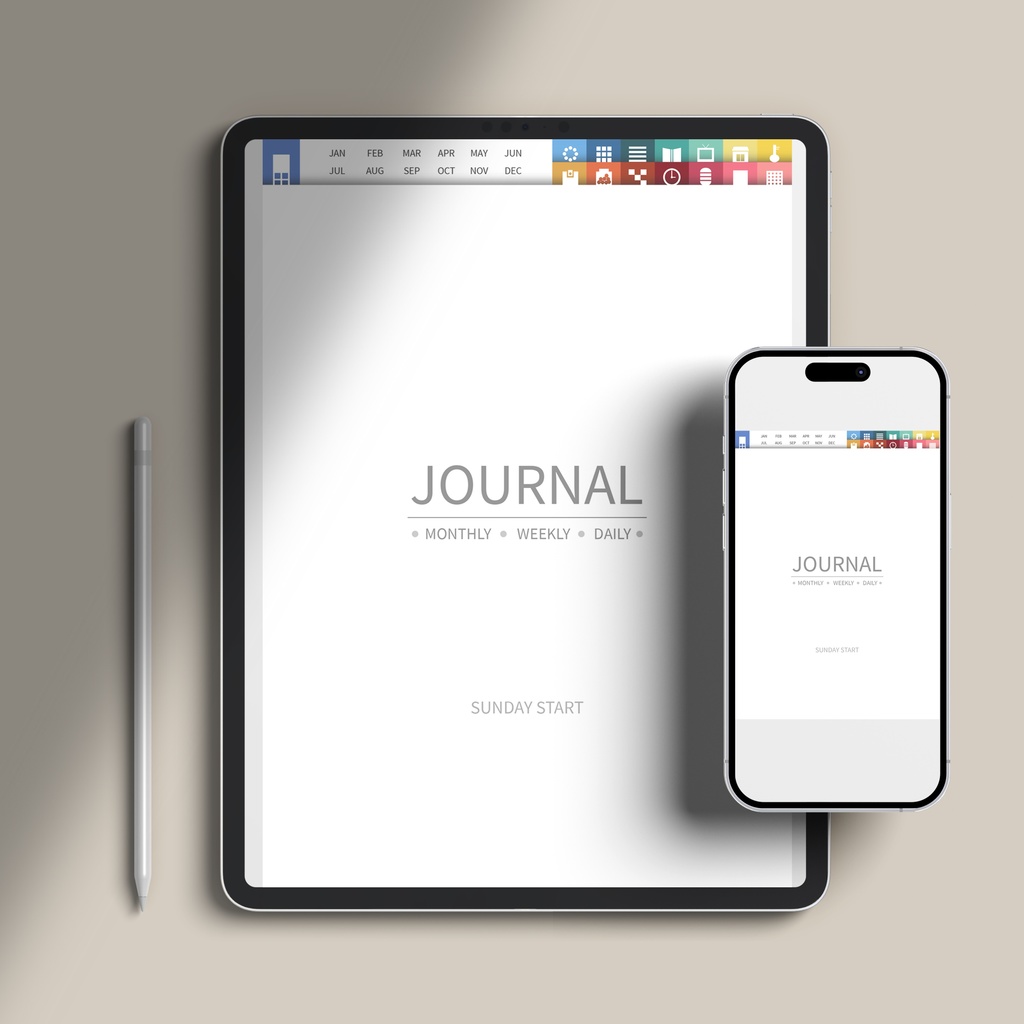 undated digital planner No.16[rainbow] 