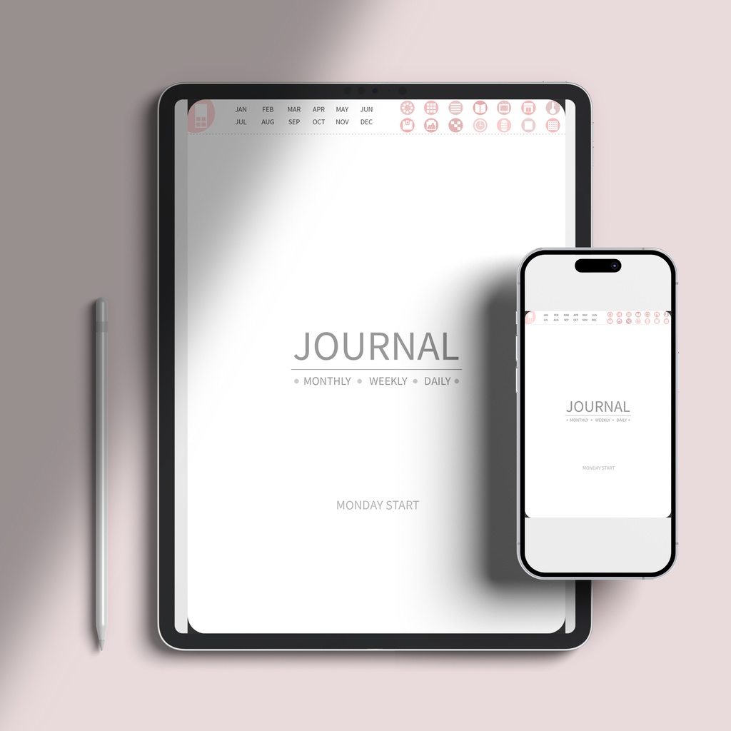 undated digital planner No.17[pinkdot] 