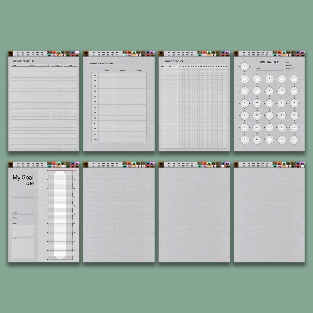 2026デジタルプランナー縦型 クラフト NO.21