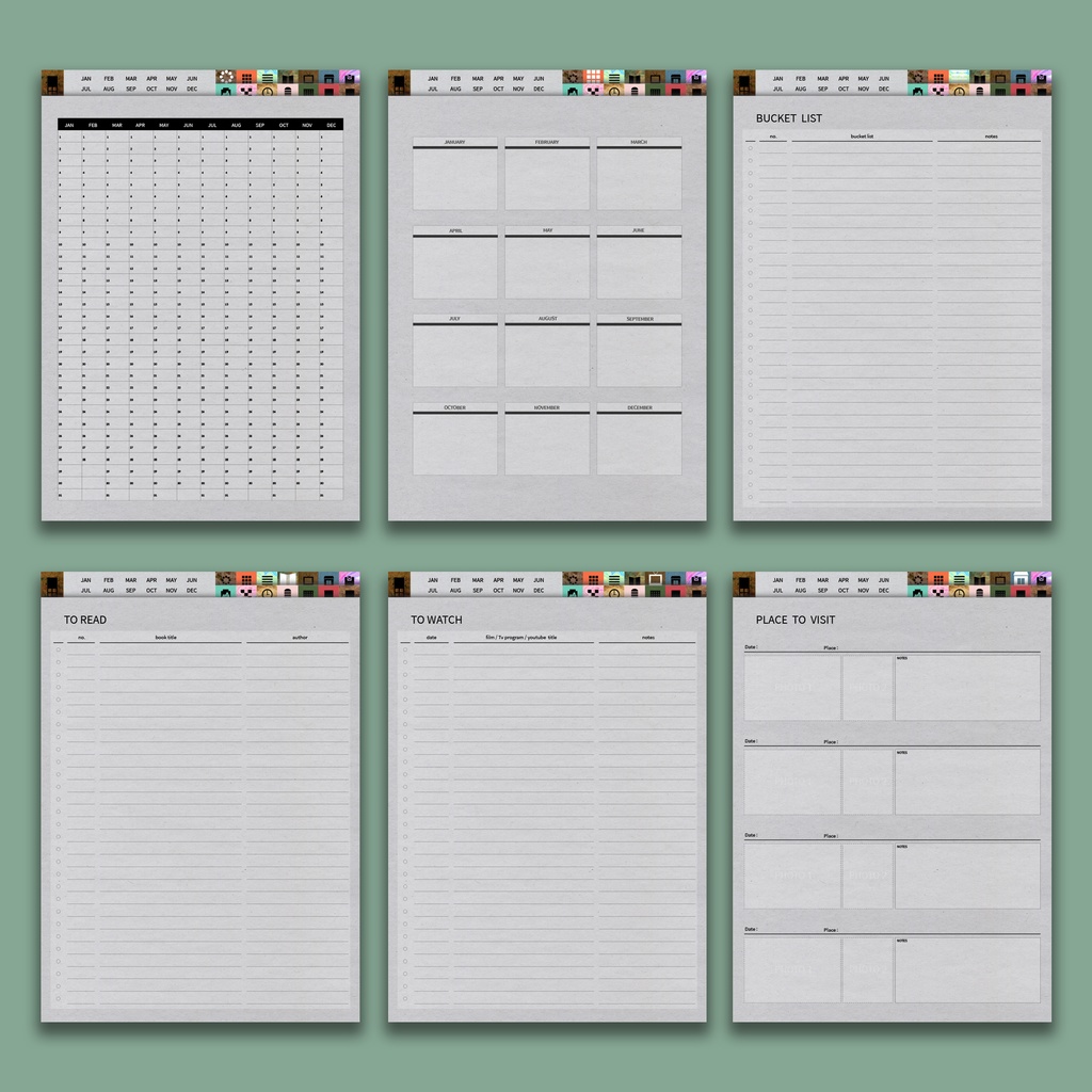 2026デジタルプランナー縦型 クラフト NO.21