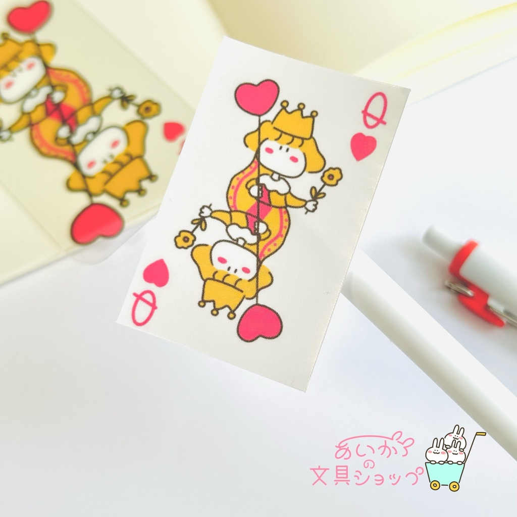 ステッカー ハートトランプ