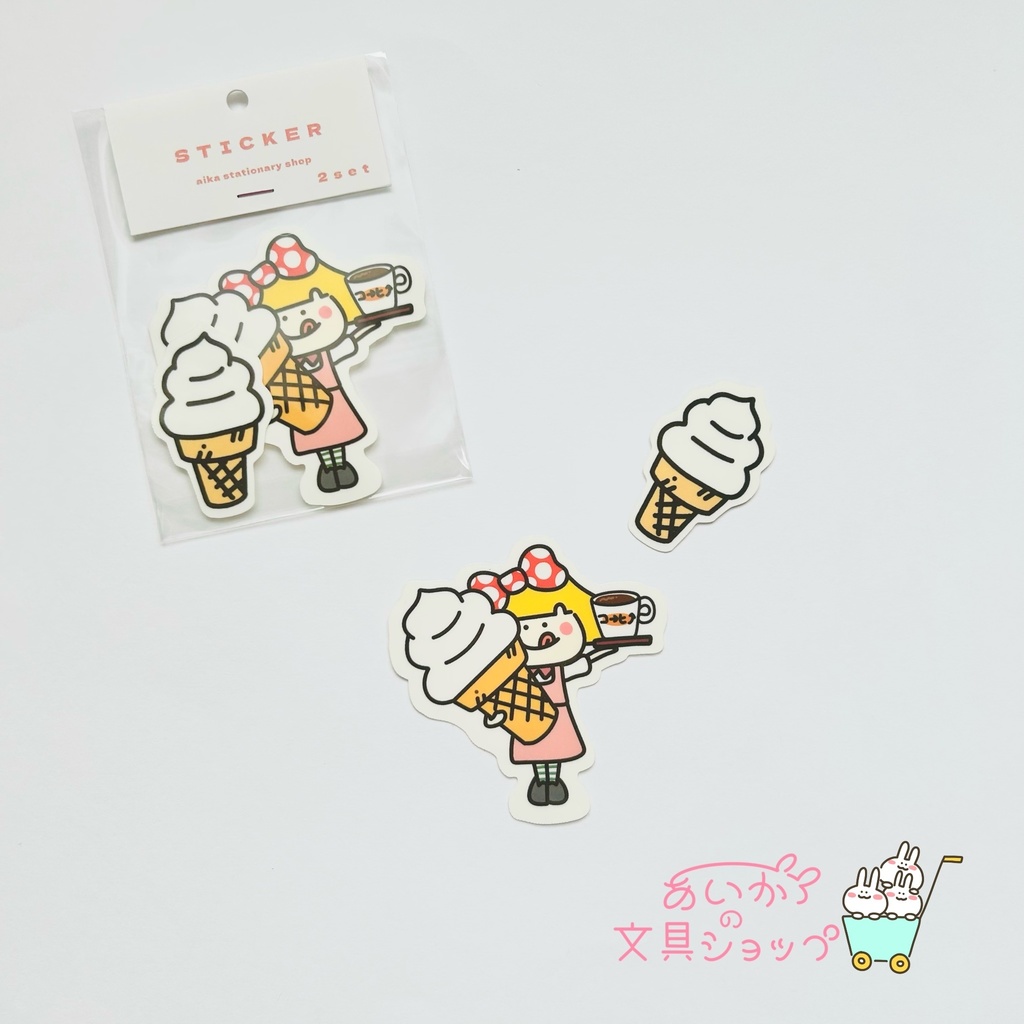 ステッカー ソフトな女の子