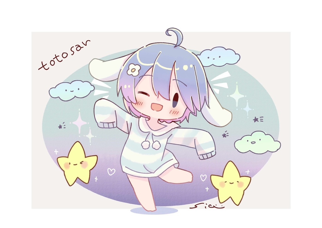 夢空トト『犬耳パジャマ』トートバッグ