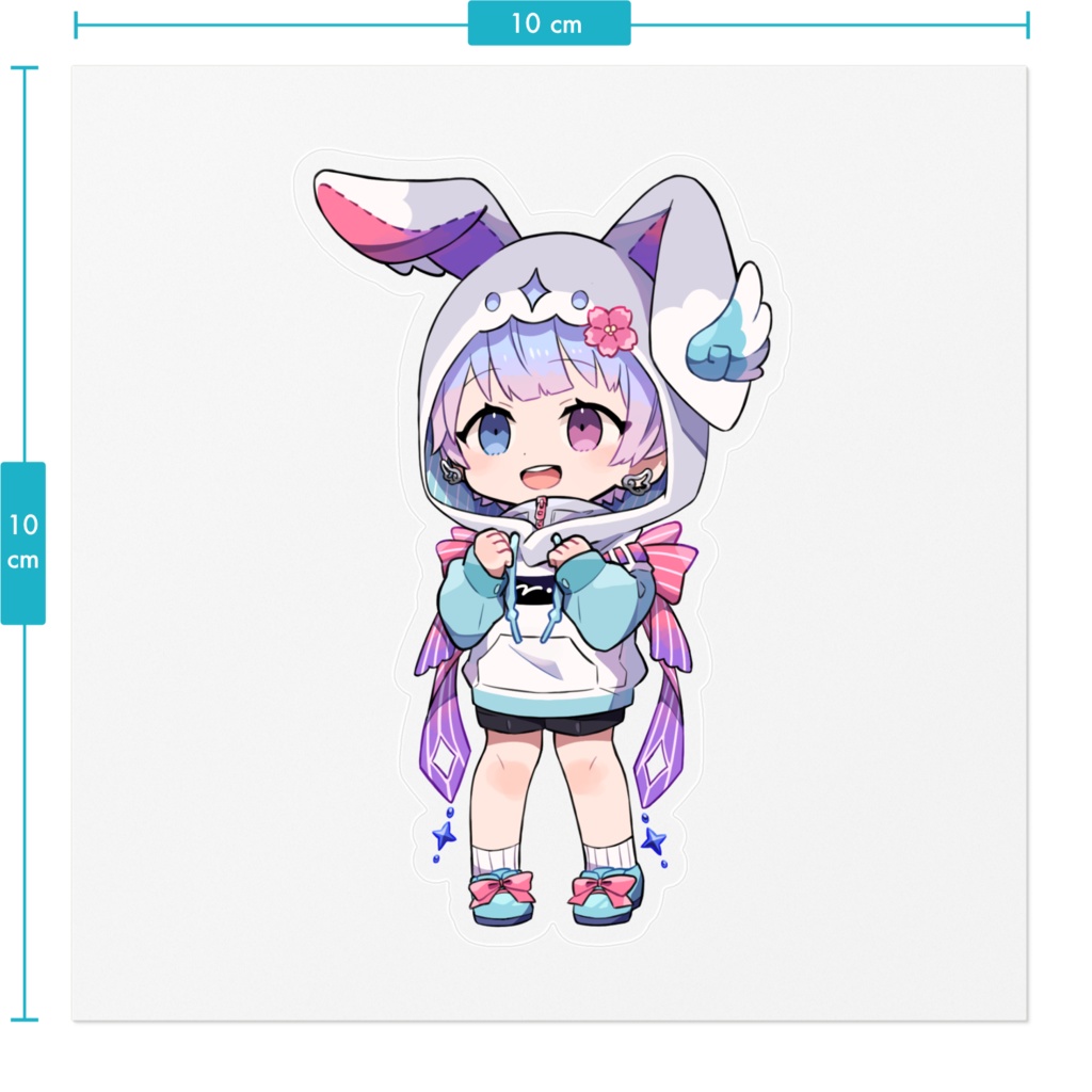 夢空トト『にっこり』ステッカー