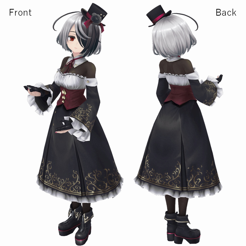 オリジナル3Dモデル:【クラウディアv3.0.1】 【Quest対応モデル付】SDK 3.0対応