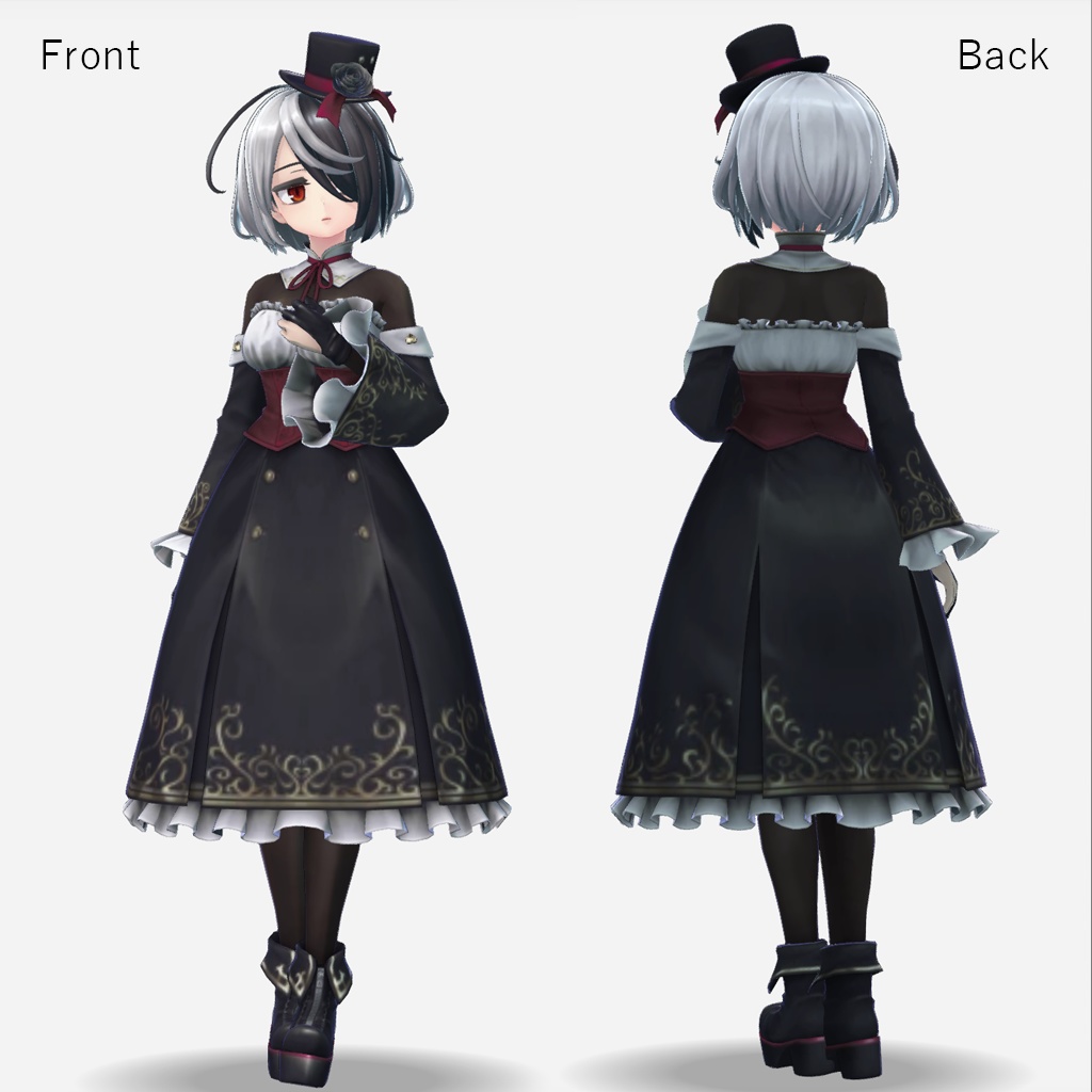 オリジナル3Dモデル:【クラウディアv3.0.1】 【Quest対応モデル付】SDK 3.0対応