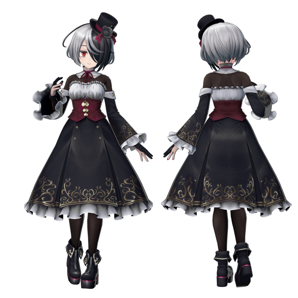 オリジナル3Dモデル:【クラウディアv3.0.1】 【Quest対応モデル付】SDK 3.0対応