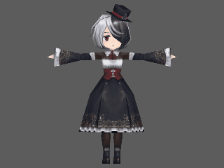 オリジナル３Dモデル:Claudia256_v1.0.0