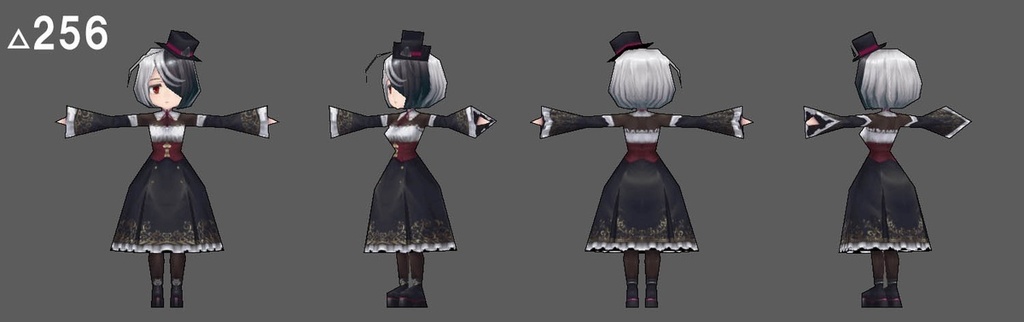 オリジナル3Dモデル:Claudia256_v1.0.0