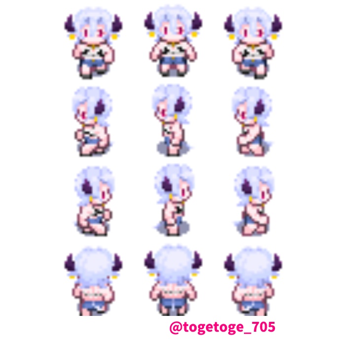 〔ピクスクアバター〕お散歩牛宇(ビキニ)