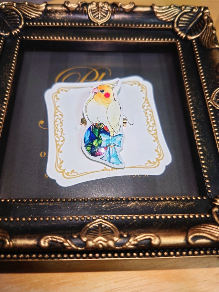 【試作品】鳥ブローチ2