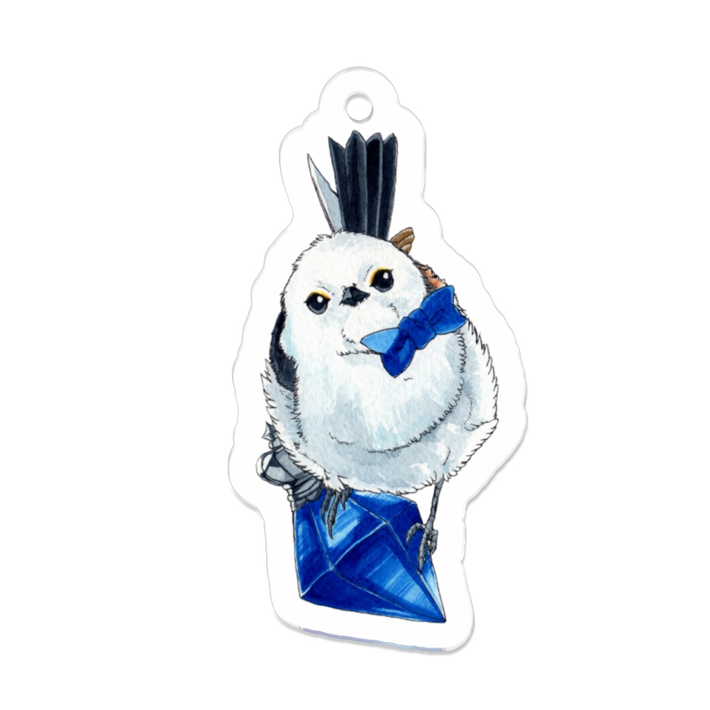 【宝石＆小鳥シリーズ】アクリルキーホルダー1