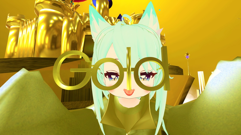 (VRChat想定)GoldGlass