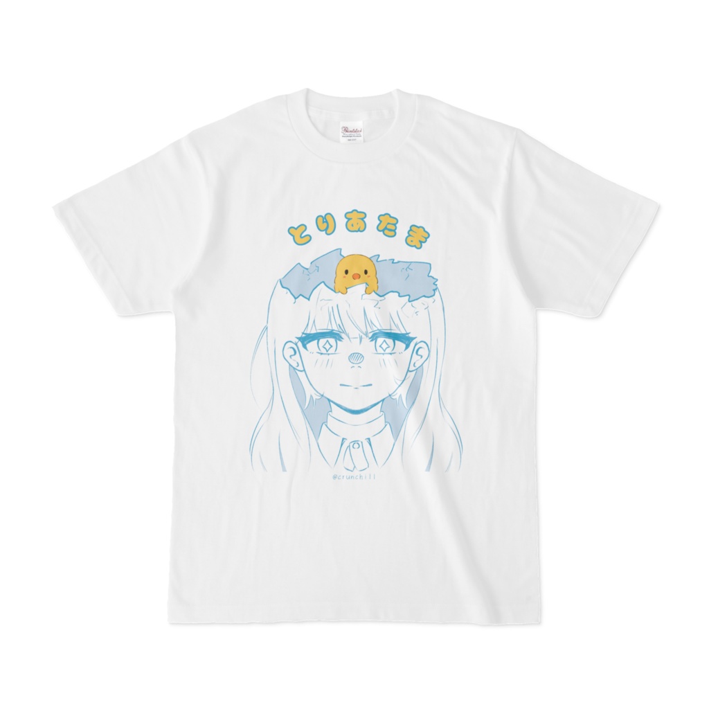 トリ頭Tシャツ（文字あり）